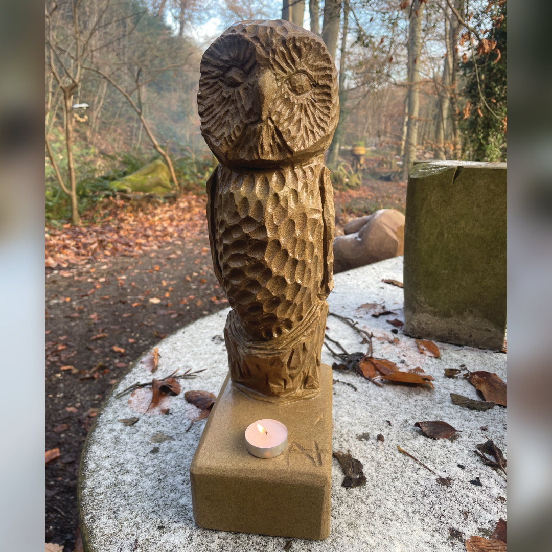Owl Tea light sculpture