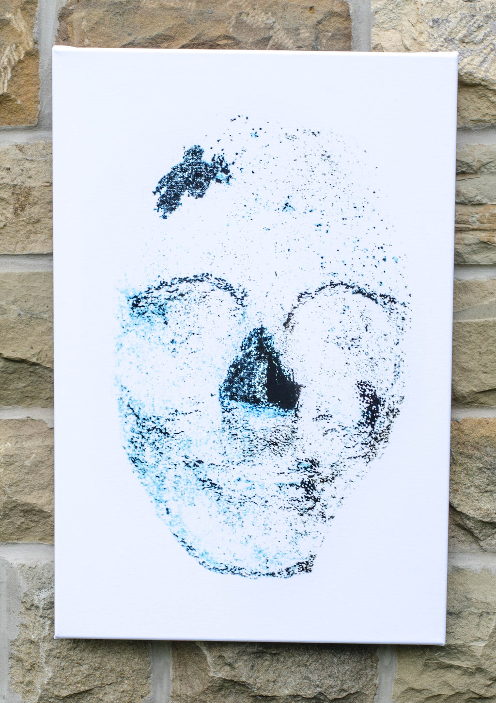 Dog Eat Dog (White) Canvas Print by Andrew Vickers - Stoneface Creative 