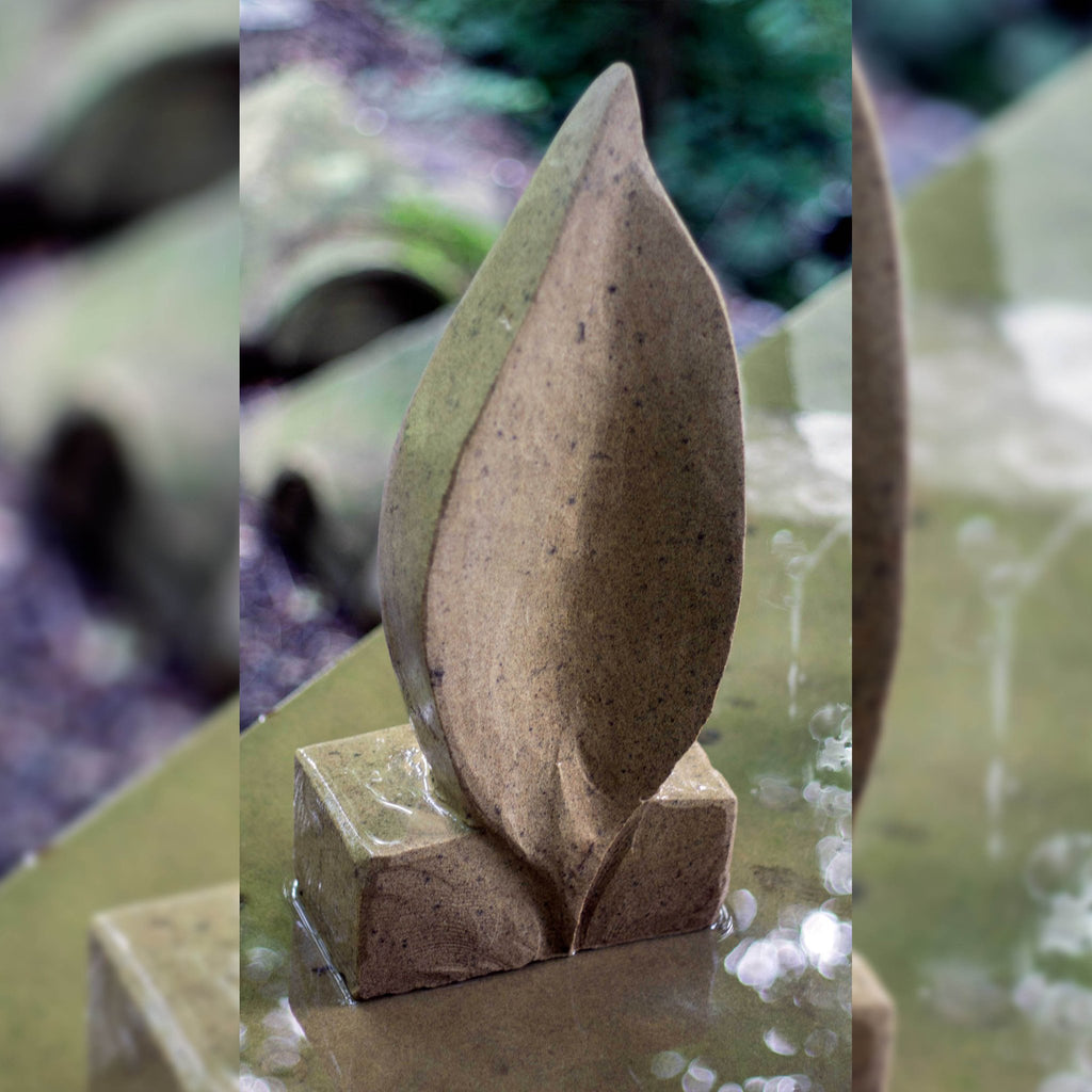 The Little Leaf Original sandstone piece by Andrew Vickers - Stoneface Creative 