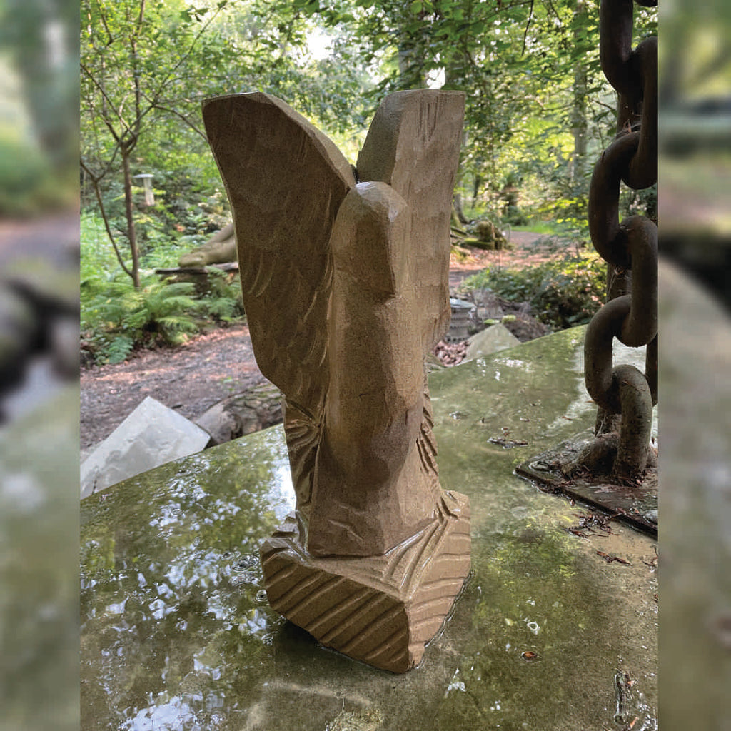Take Flight Original sandstone piece by Andrew Vickers - Stoneface Creative 