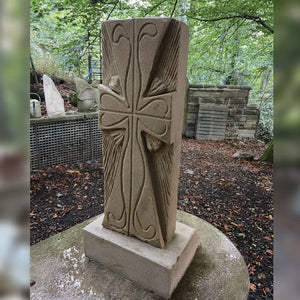 The Cross original hand carved sculpture by Andrew Vickers