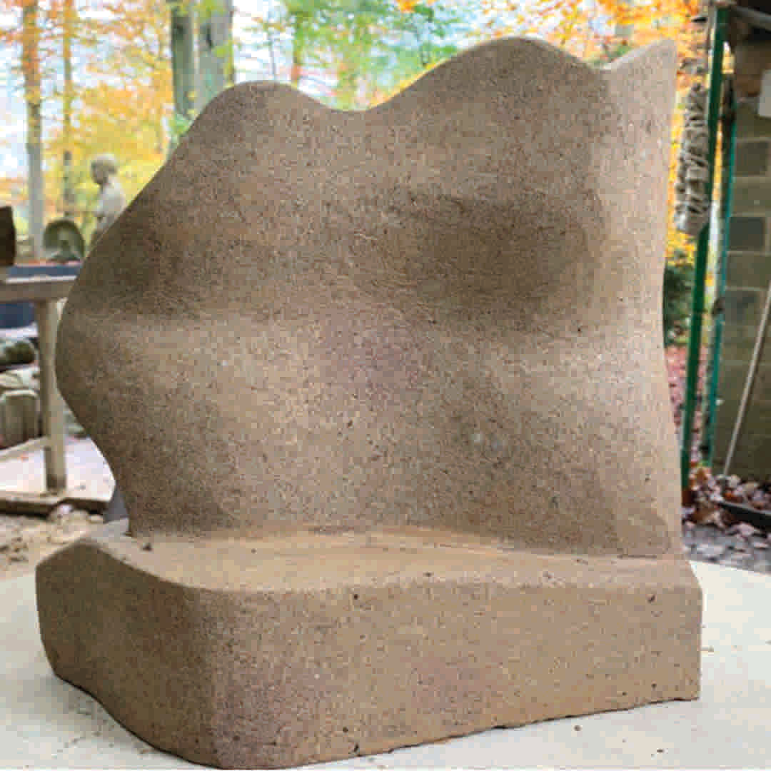 The Little Oak Leaf Original sandstone piece by Andrew Vickers - Stoneface Creative 