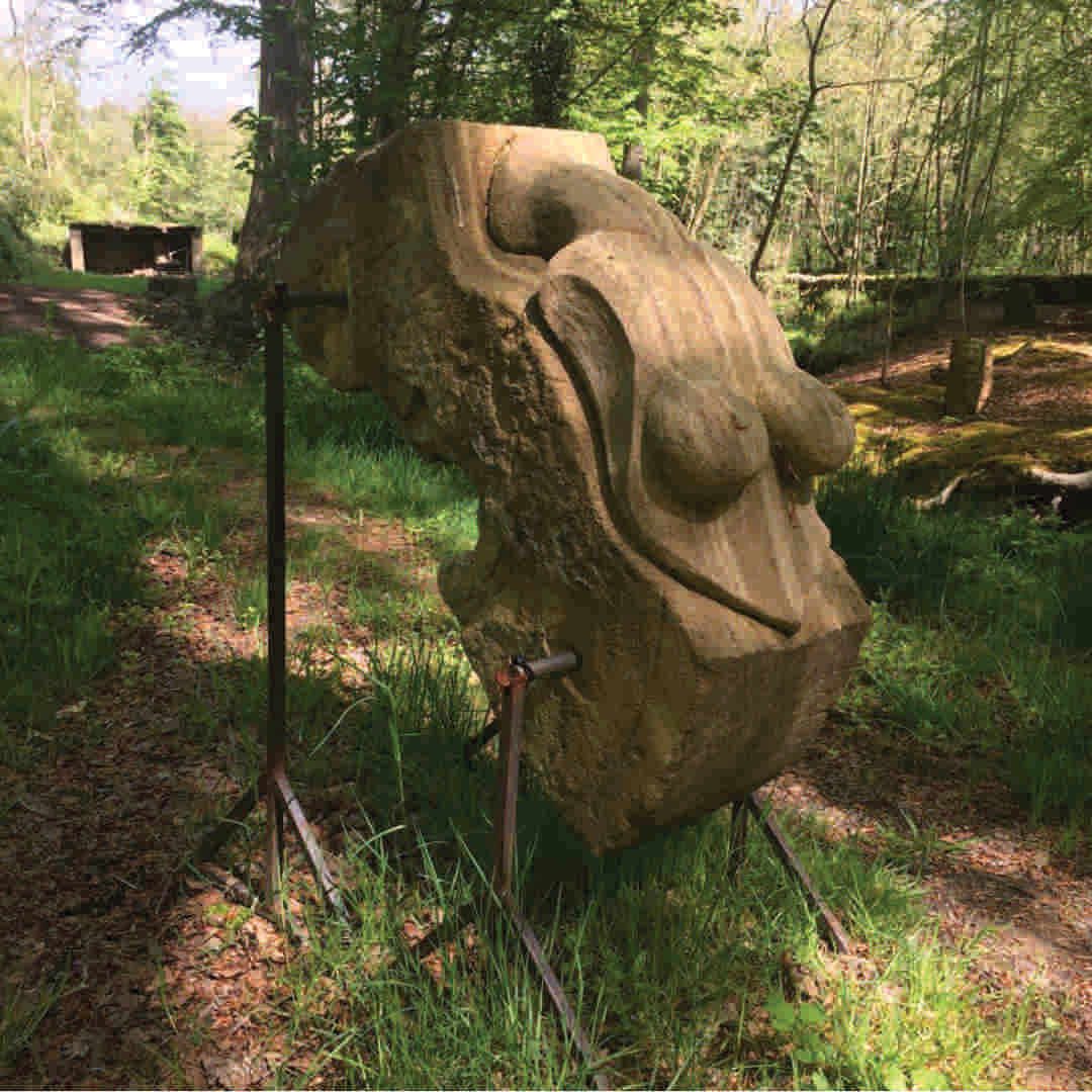 The Sun Worshipper Original sandstone piece by Andrew Vickers - Stoneface Creative 