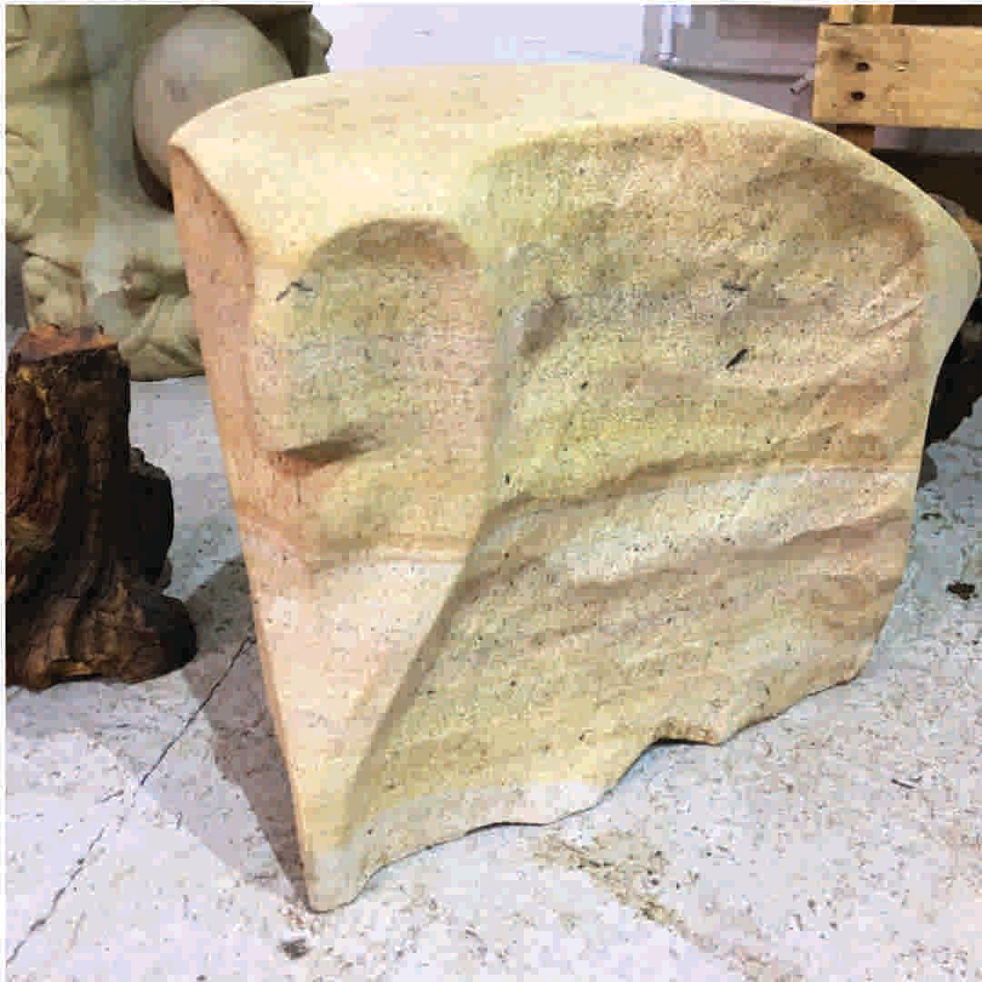 The Wisp Original sandstone piece by Andrew Vickers - Stoneface Creative 